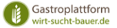 Logo und Schriftzug Gastroplattform wirt-sucht-bauer.de